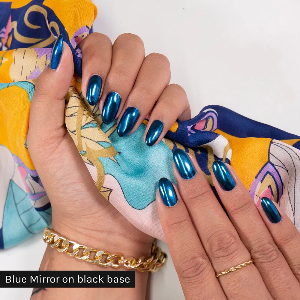 Blue Mirror Chrome Powder