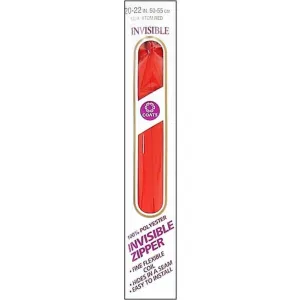 Coats Invisible Zipper 20in to 22in Atom Red