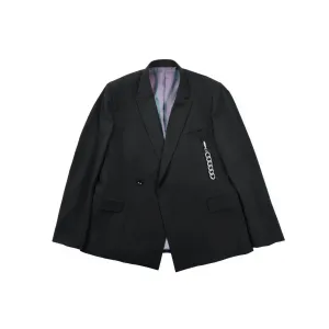 Metal Chain Double Breasted Suit Black