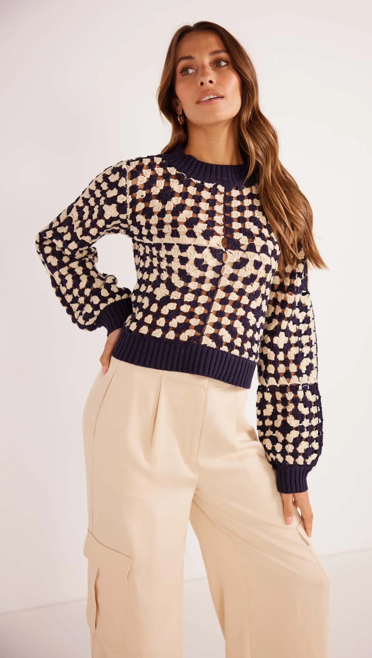 Meyer Crochet Knit Jumper