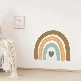 [Sale] Boho Jumbo Rainbow Fabric Decal -Embellished -Warm Coast