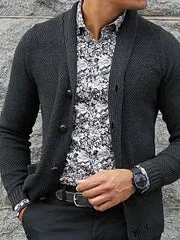 Single-breasted Knit Sweater Cardigan