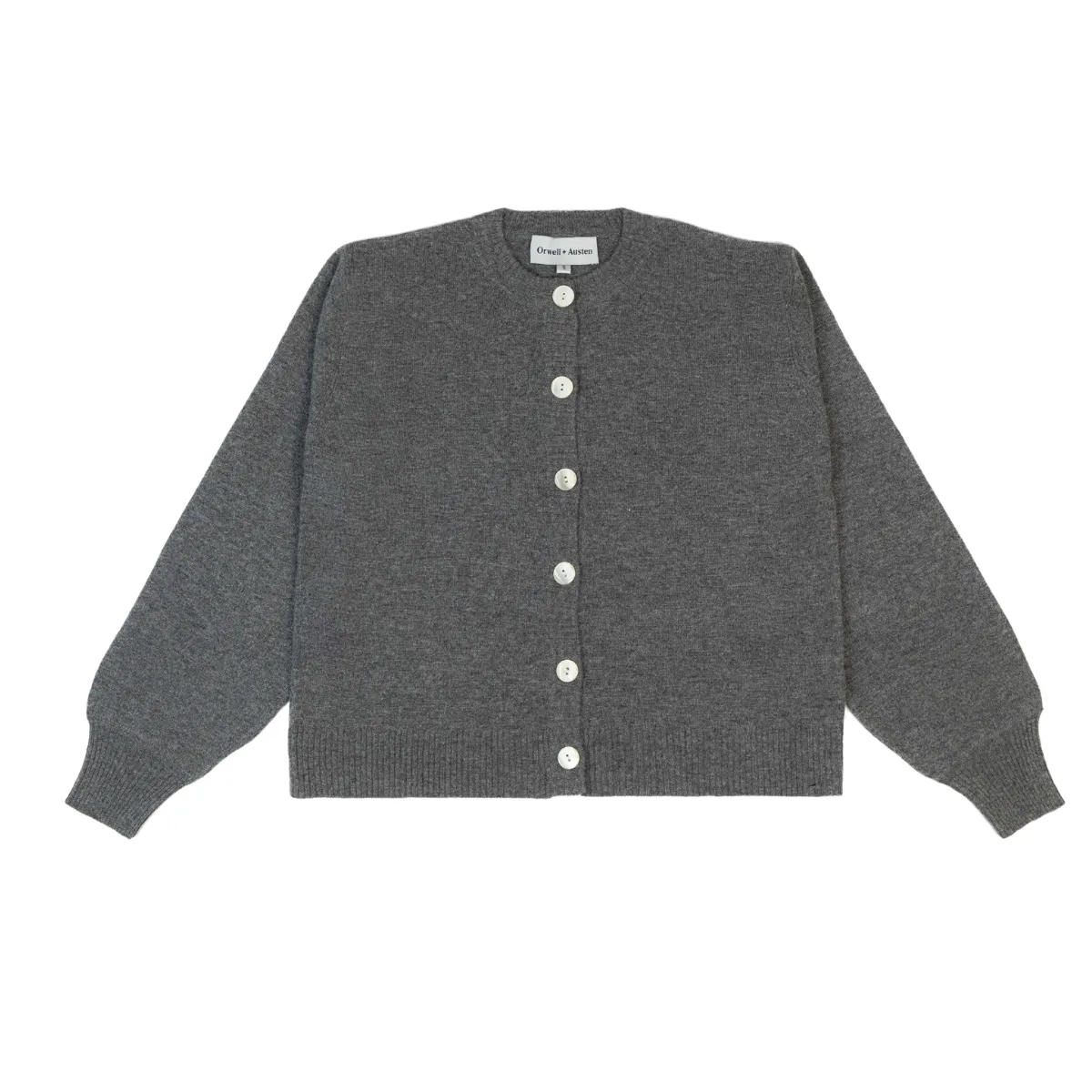 Charming Smile Patch Knit Cardigan - Cozy and Stylish