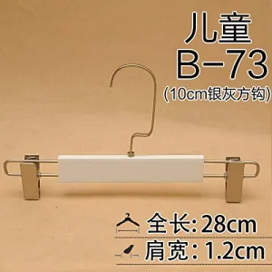 Xyijia Hanger (10Pcs/ Lot Wood Hanger Children's Long Hook White Women's Clothing Clothing Hanging Clothes Shop Clothes Rack Non-Slip Wood Hanger